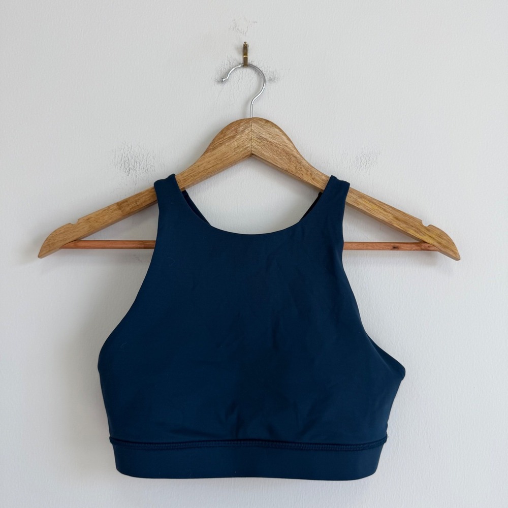 Lululemon High Neck‎ Strappy Back Sports Bra Size 4